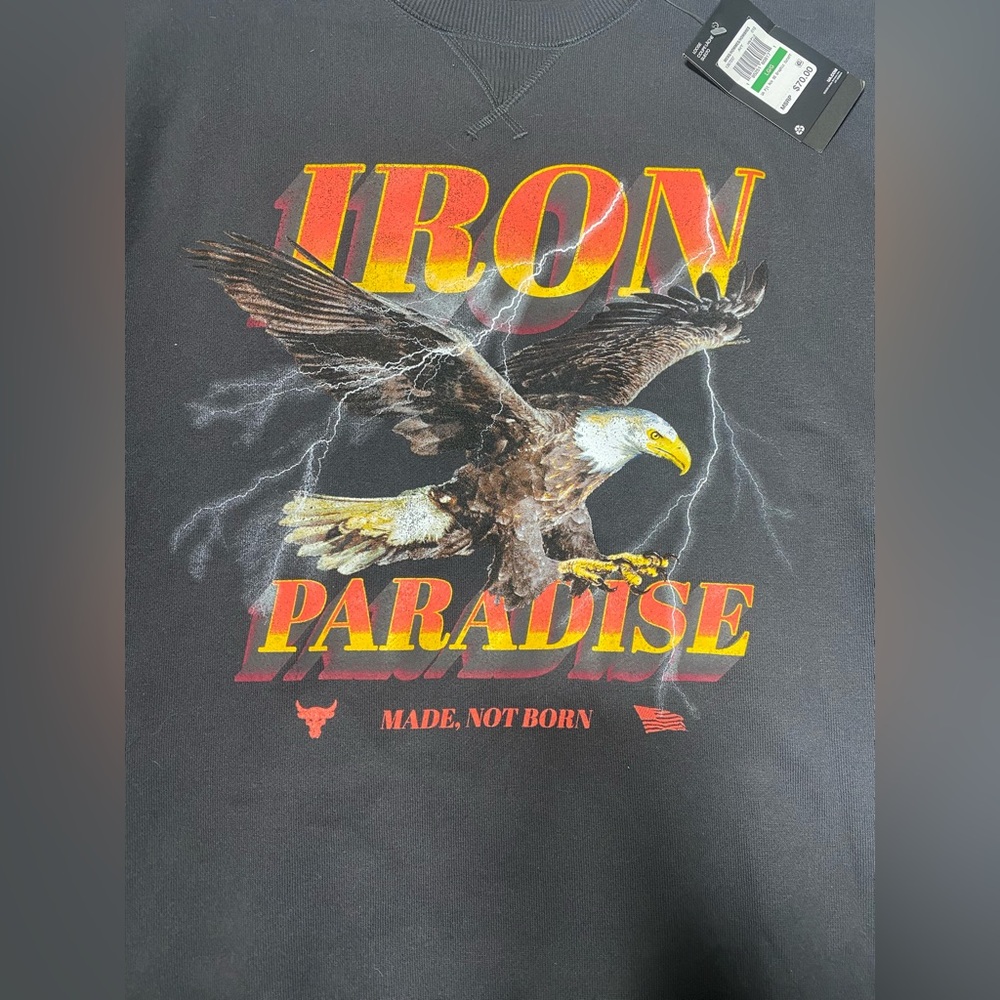 Under Armour “Iron Paradise” Graphic Short Sleeve Sweatshirt